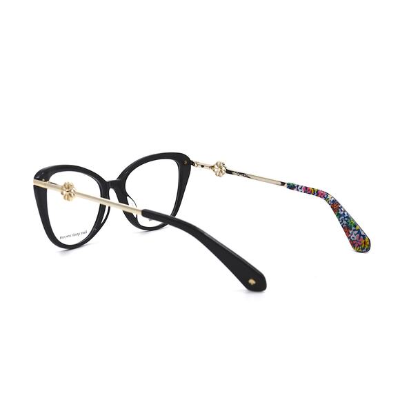 NEW KATE SPADE FLAVIA 807 BLACK/GOLD AUTHENTIC EYEGLASSES FRAME - Picture 7 of 10